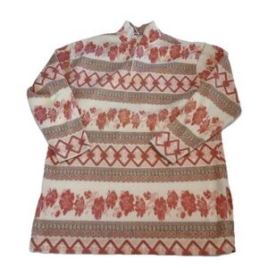 Y2K Victoria’s Secret Country Fleece Pullover Womens M Cozy Cottagecore Runs Big